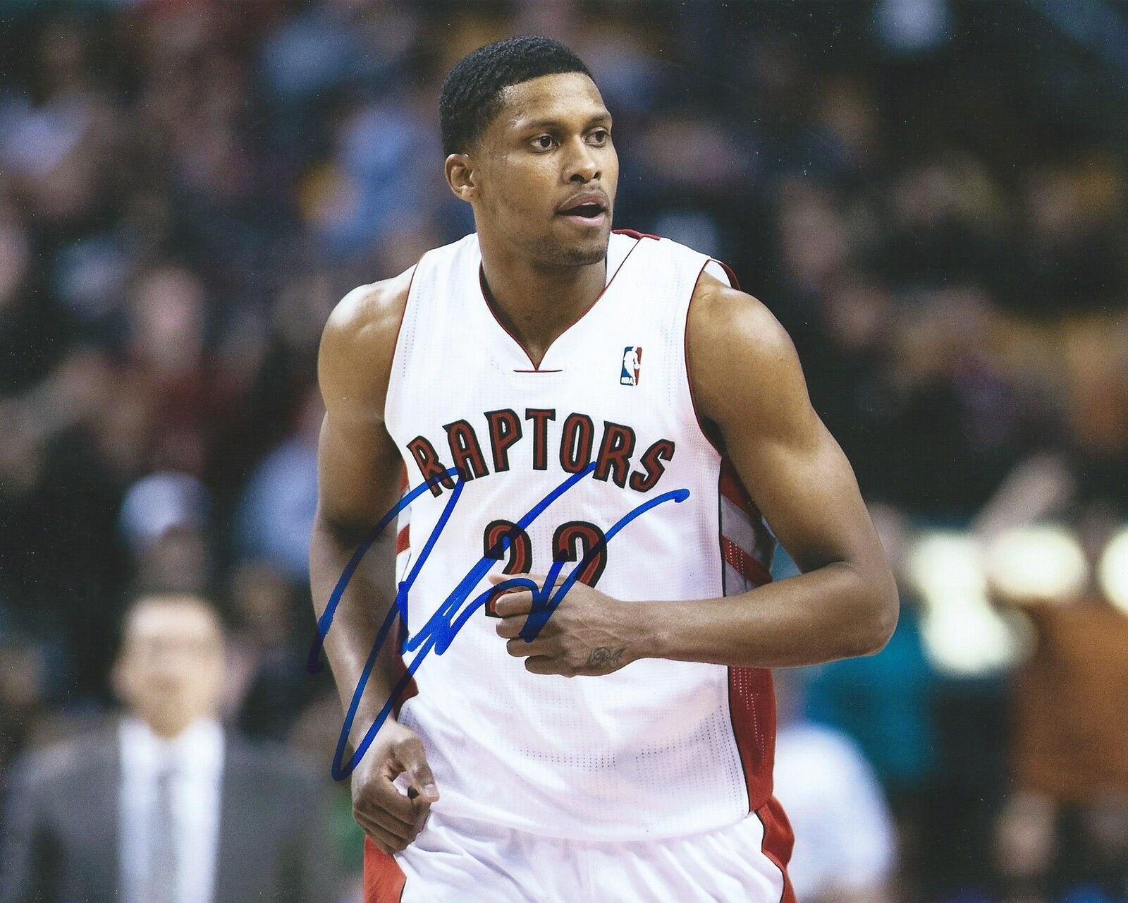 **GFA Toronto Raptors *RUDY GAY* Signed 8x10 Photo Poster painting COA**