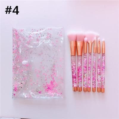 {Reservation}Galaxy Pink Unicorn Mermaid Paillette Makeup Brush SP1812556