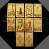 Gold Tarot Divination Cards