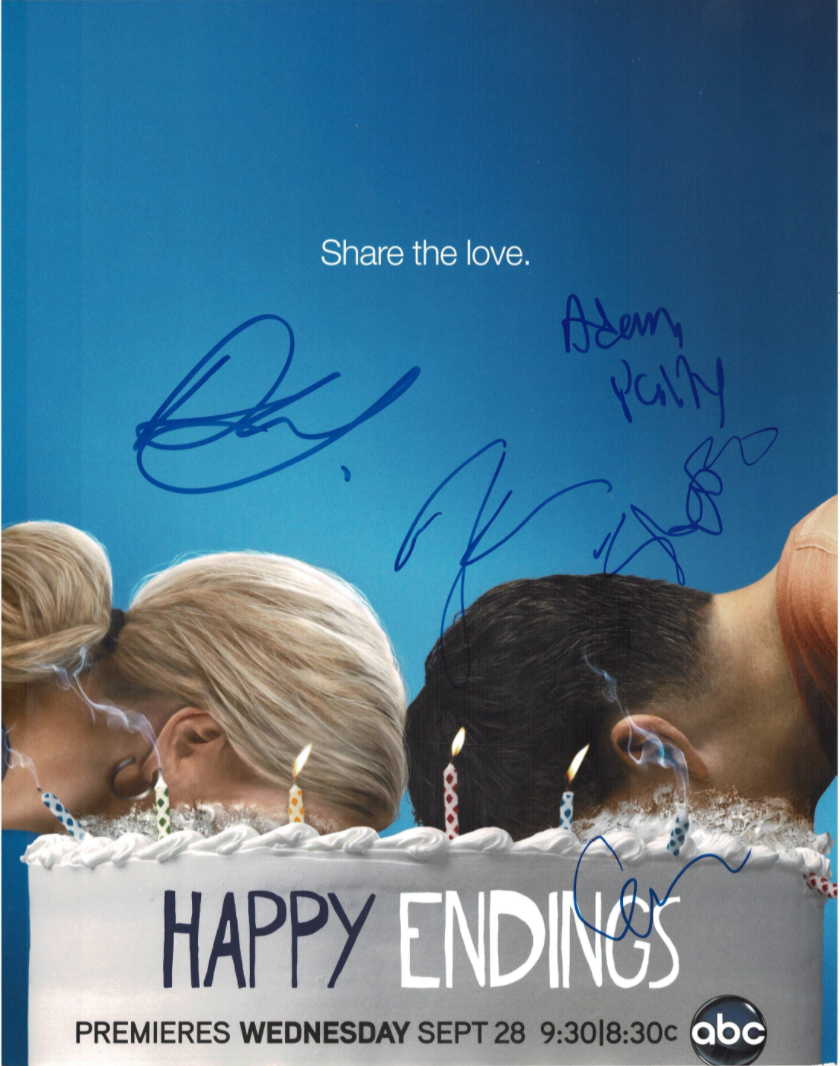 Happy Endings cast signed autographed 11x14 Photo Poster painting! AMCo! 15913