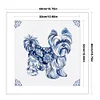 (Multi-Style) Blue And White Porcelain Animal-11CT Stamped Cross Stitch 40*40cm