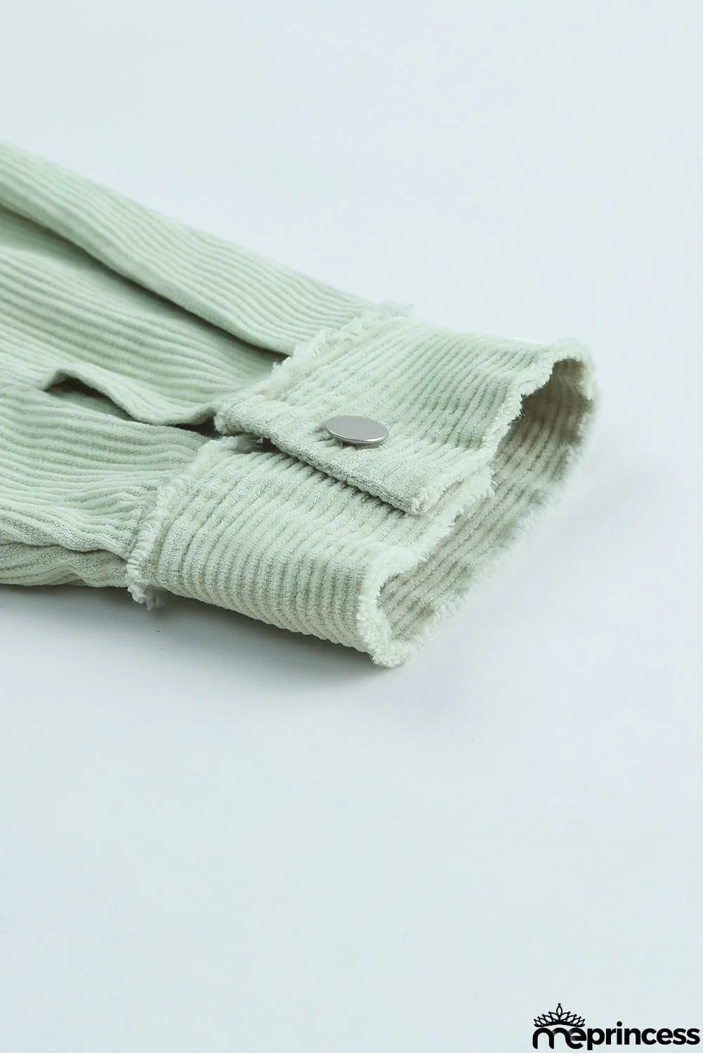 Frayed Boyfriend Corduroy Shacket