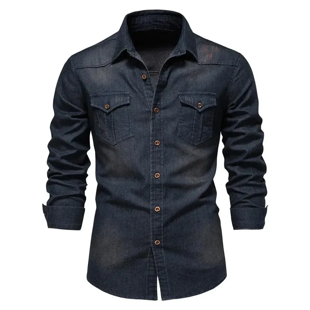 Men's Premium Denim Shirt &ndash; Versatile Smart Casual Layer &ndash; view 2