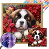 (40*40cm)Xmas Dog - Square Partial AB Drill Diamond Painting