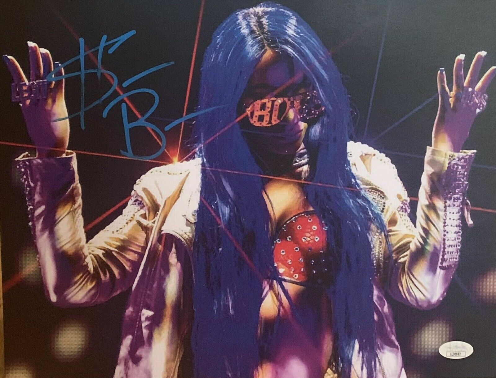 Sasha Banks signed WWE / WWF / WCW 11x14 autographed Photo Poster painting JSA COA