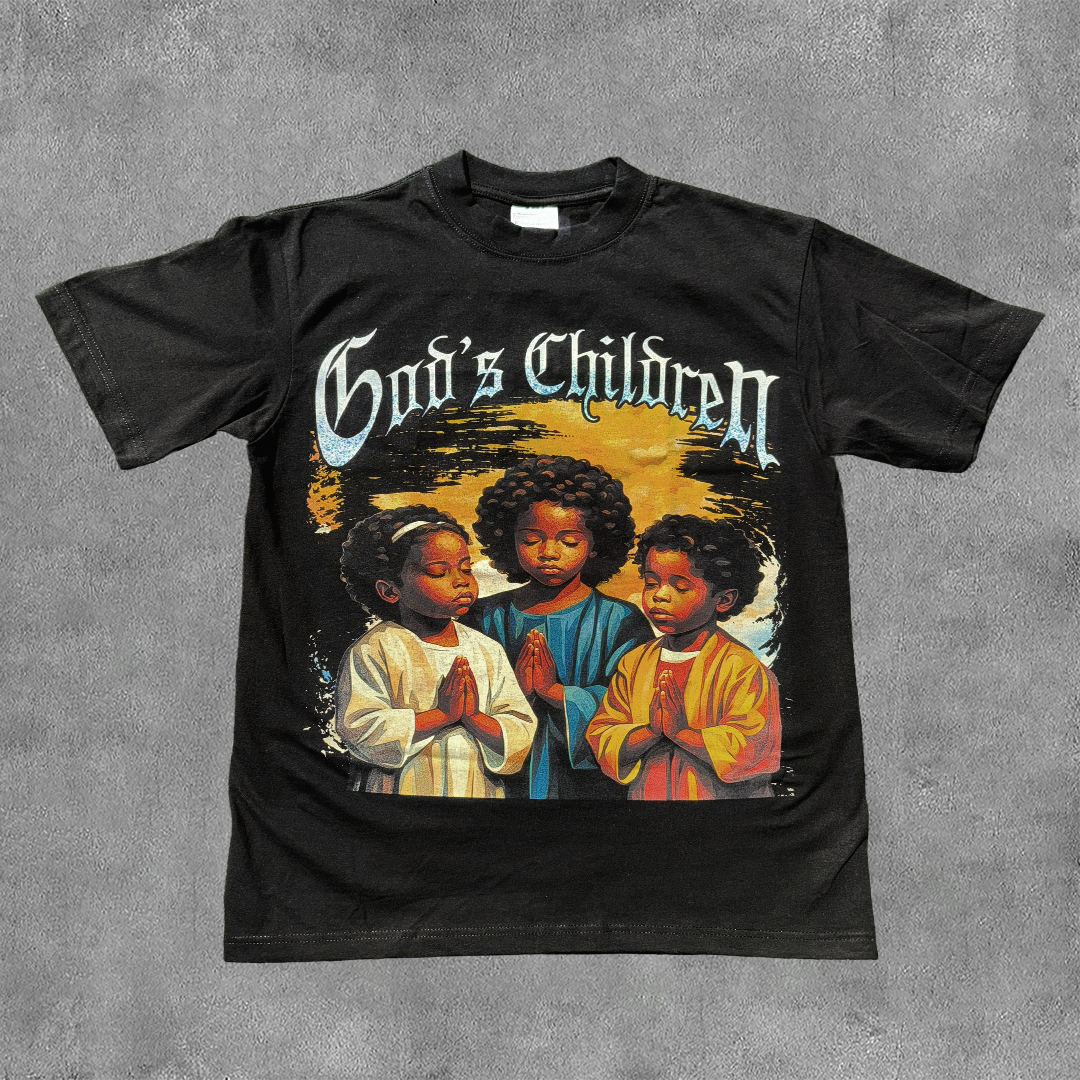 Sopula Children Of God Graphic 100% Cotton Short Sleeve T-Shirt - SOPULA