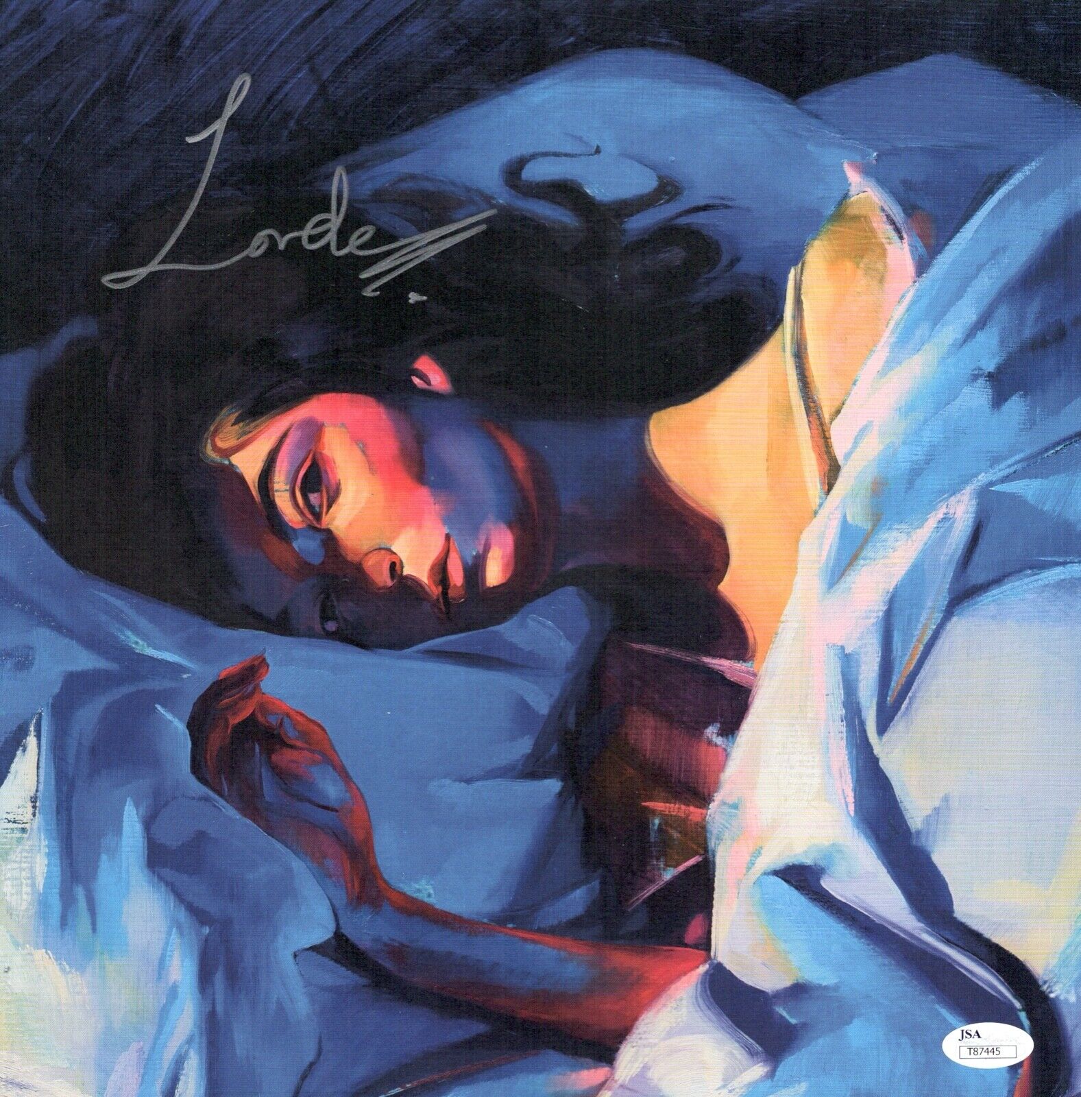 LORDE Signed MELODRAMA LITHOGRAPH 12x12 Album Art Print Autograph JSA COA Cert