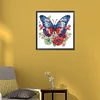 2Pack Flower Butterfly-Crystal Rhinestone Diamond Painting(30x30cm)