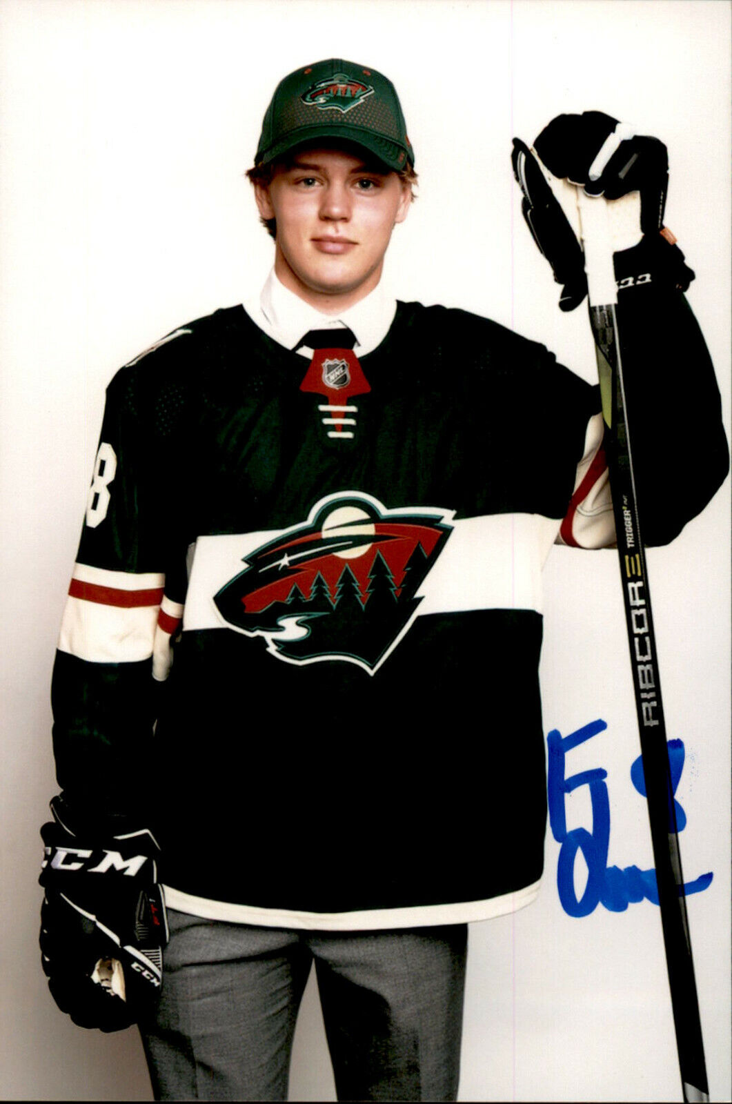 Filip Johansson SIGNED 4x6 Photo Poster painting TEAM SWEDEN / MINNESOTA WILD #3