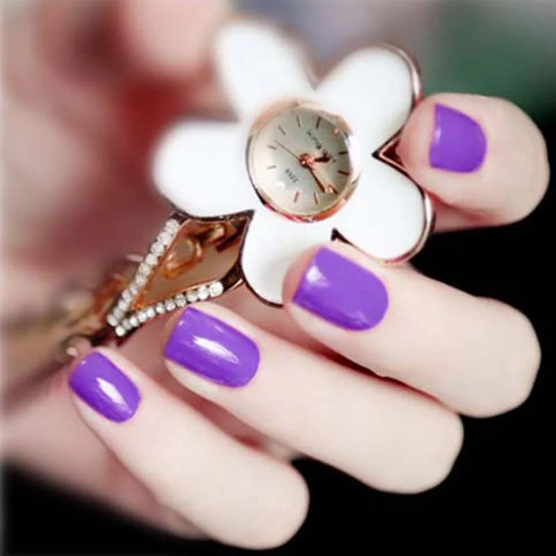 24pcs Wholesales Fake Nails For Women Light Color Solid Color Short Nail Tips Fingernail DIY Nail Art False Nails with Glue-Nail Inspo