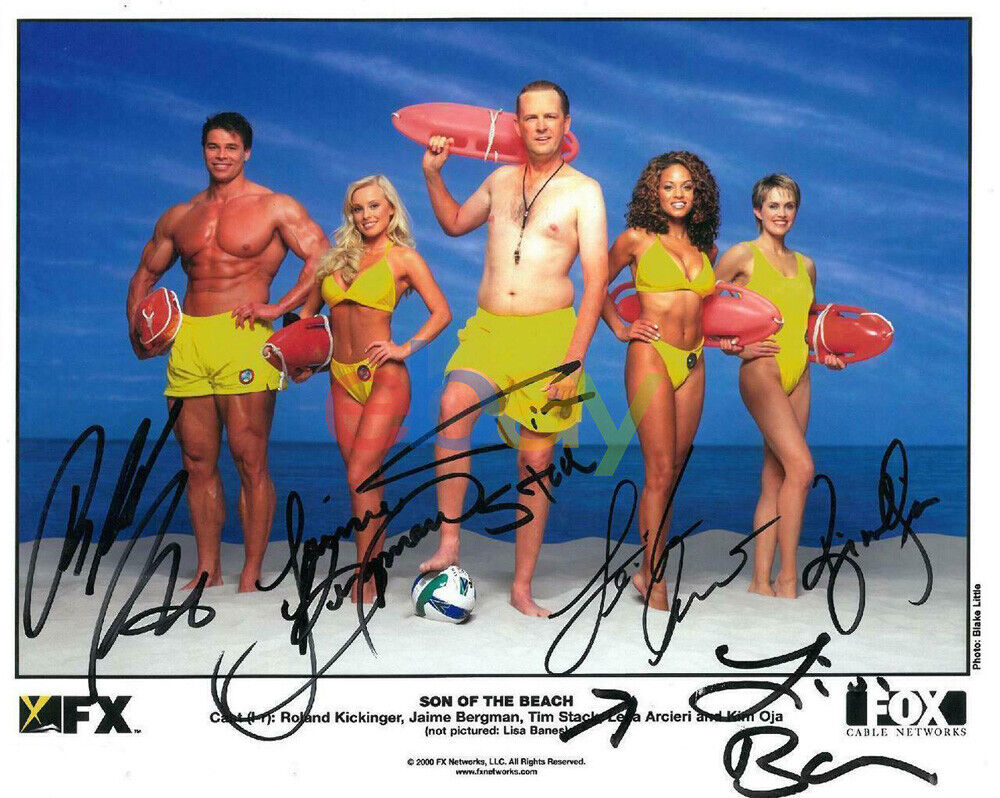 Son Of The Beach Signed Autographed 8x10 Photo Poster painting 6 Sigs reprint