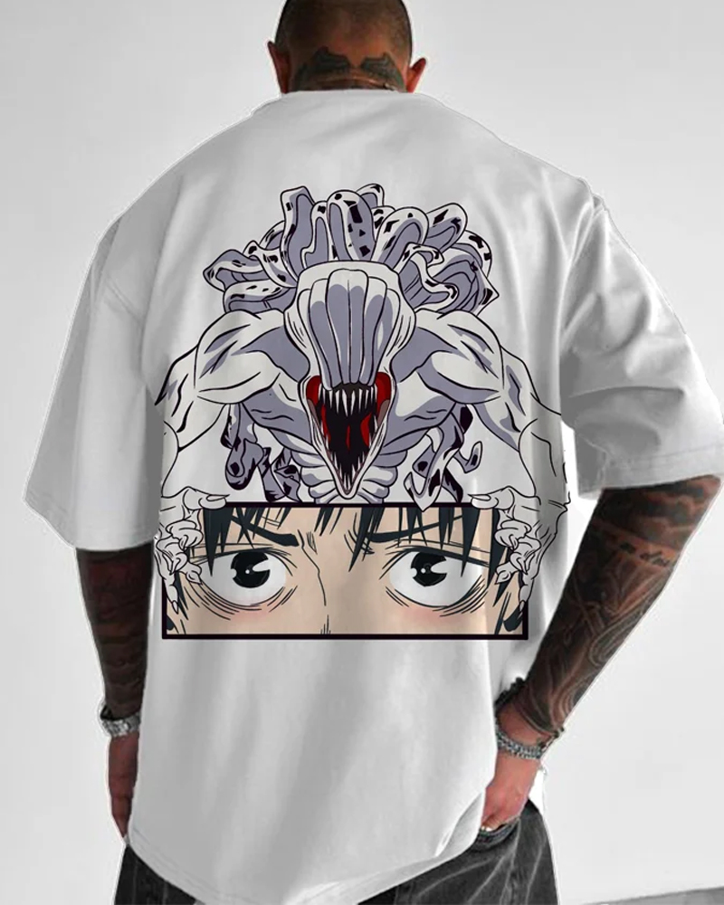 Oversized Anime Personalized Printed T-Shirt