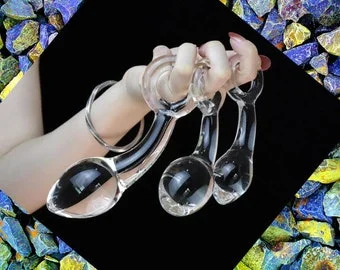 big glass anal plug Large Glass Butt Plug 2 Sizes – PlugLust