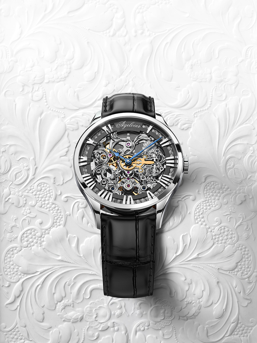 Schwarzwald Engraved Double Sided Skeleton Mechanical Watch For