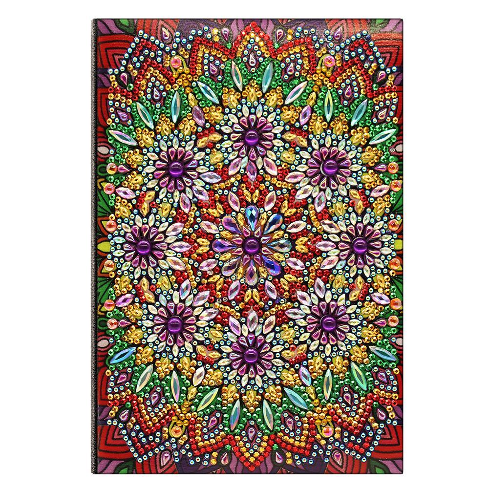 

Mandala-DIY Creative Diamond 50 Pages A5 Notebook, 501 Original