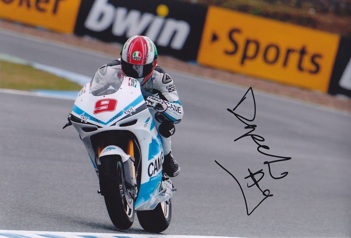 MotoGP DANILO PETRUCCI Signed IODA RACING Colour 12x8 Photo Poster painting (B)