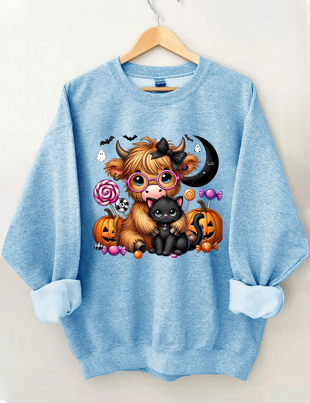 Halloween Cute Highland Cow Sweatshirt
