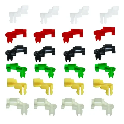 Dronehint 24Pcs Car Parts Plastic Rivets Door Lock Rod Clips 5 mm Rod Nylon Clip Push Clip (For: Acura) Parts