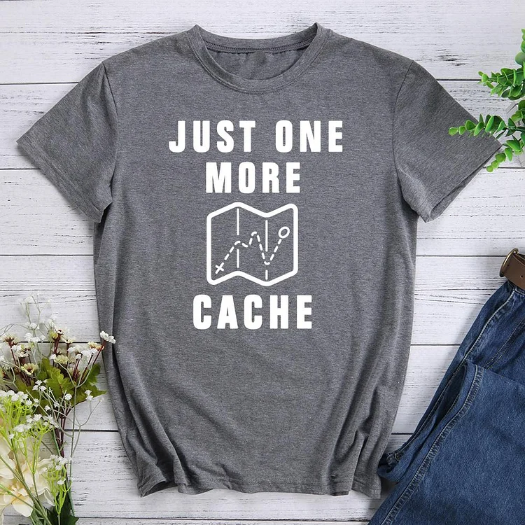 PSL Juat One More Cache Geocaching Hiking Tee-010912