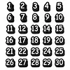 20 Pcs Numbered Pencil Toppers 1-20 Reusable Classroom Pencil Labels for Teachers Pencil Tracking Ma