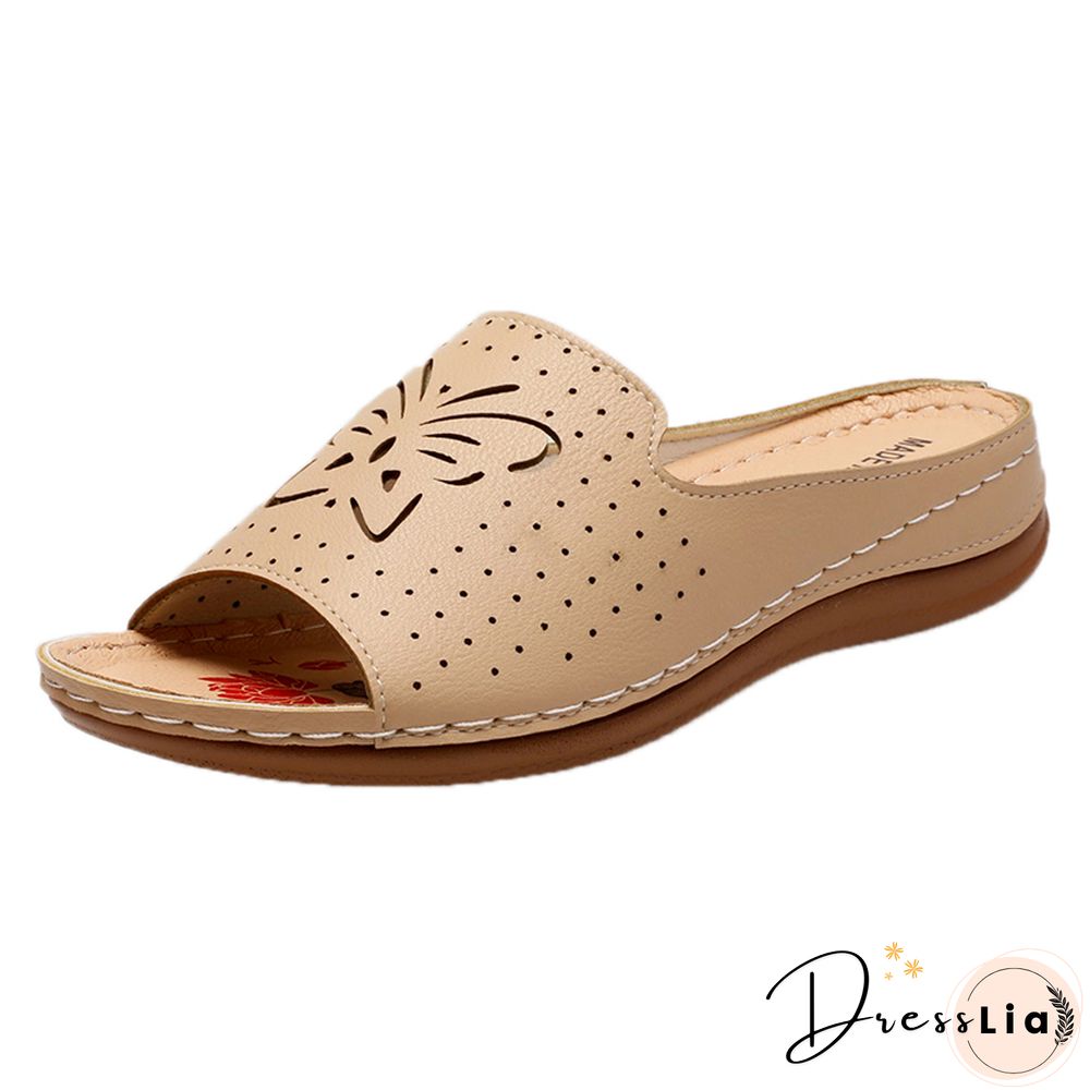 New Shoes Sandals Women Outdoor Walking Shoes Retro Ladies Shoes Slip On Women Shoe Slipper Female Zapatillas Muje Footwear