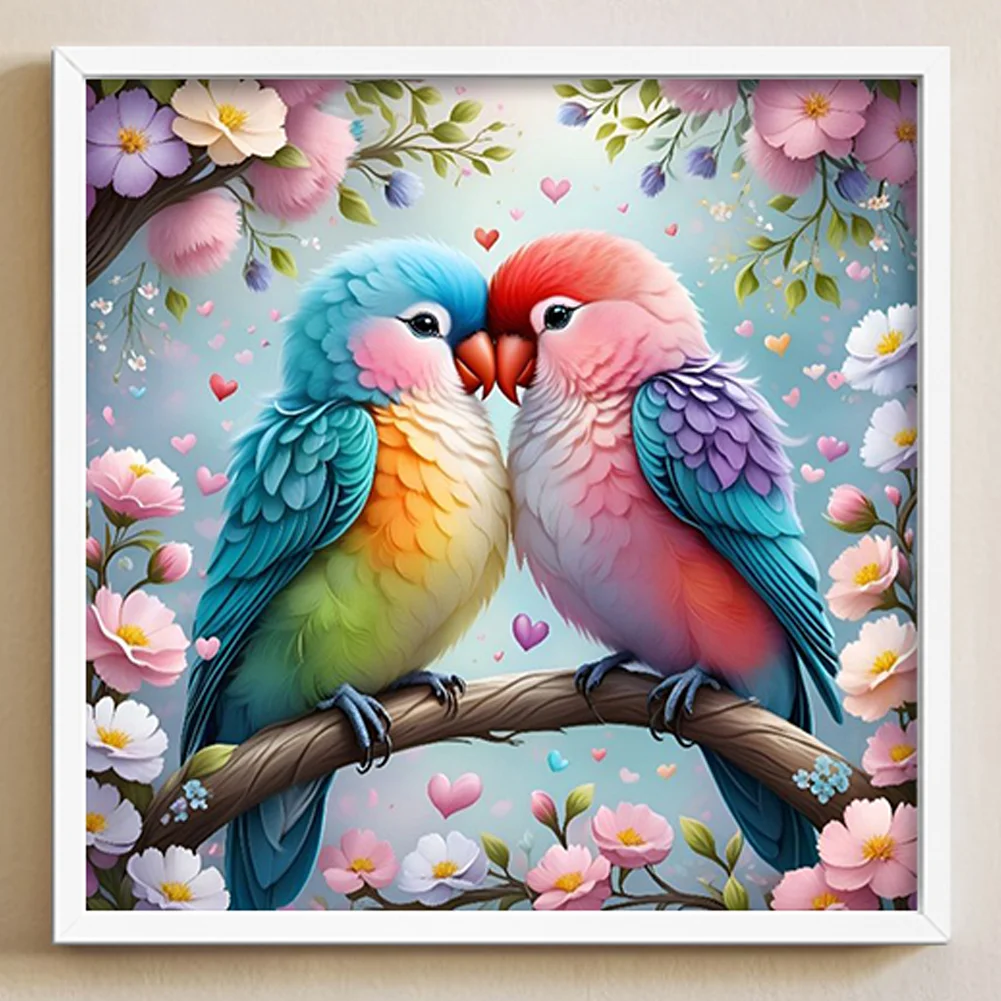 Diamond Painting - Full Round Drill - A Bird In Bloom(Canvas|40*40cm)