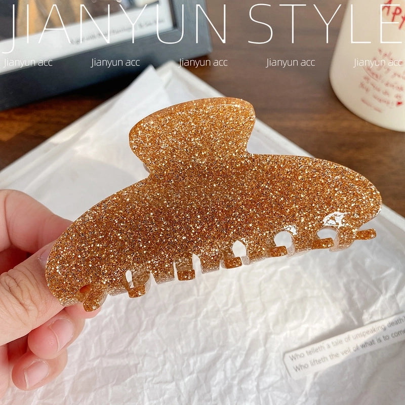 Casual Elegant Lady Women’s Solid Color Arylic Hair Claws