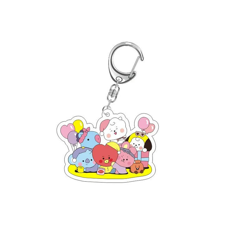 BT21 Time Of Party Baby Keychain