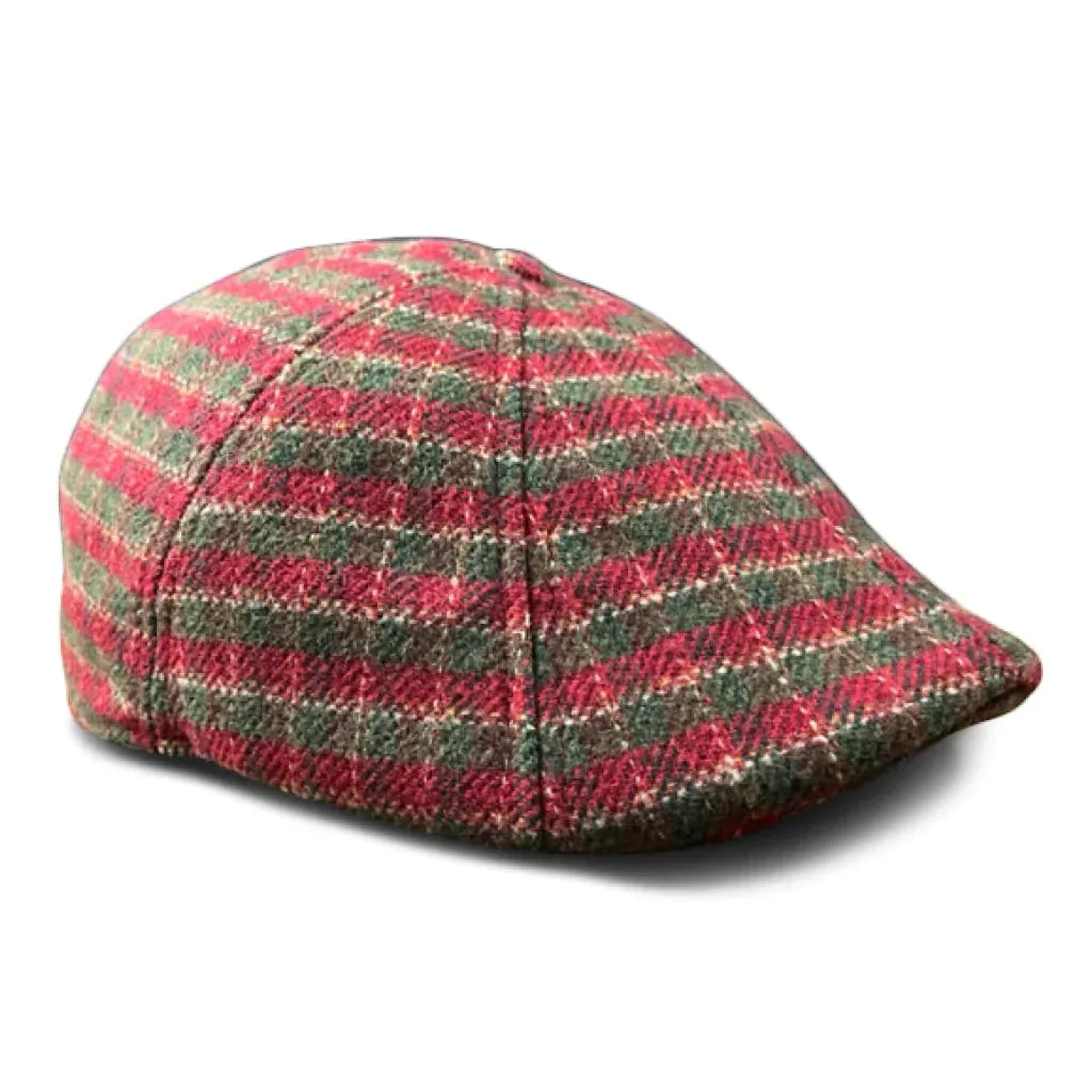 Hatsfashion-The Wonderland   Cap - Red & Green Plaid