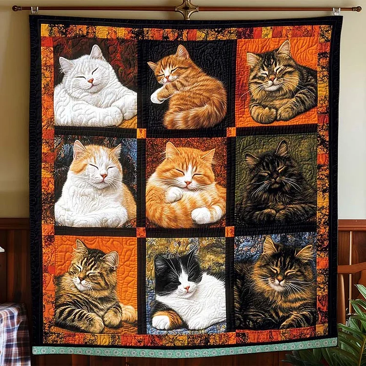 Sleeping Cat Collection Blanket - D251 - Premium Blanket The Cold Blanket