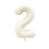 20PCS Retro Cream Caramel Party 0 - 9 Numbers 32" Aluminum Film Balloons Birthday Anniversary Decors