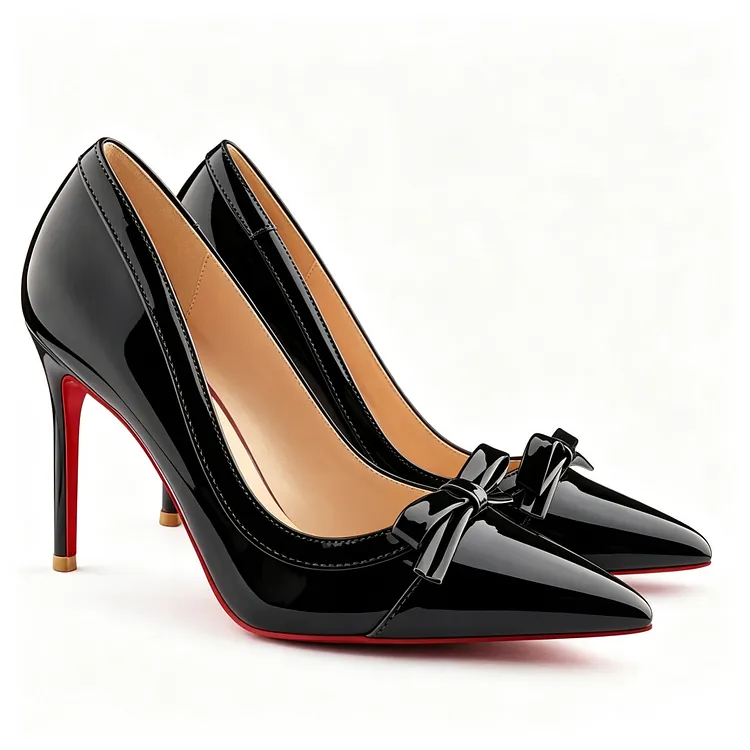 100mm  Bow Fashion High Heels Sexy Red Bottom Stiletto Heels VOCOSI VOCOSI