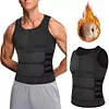 Men Body Shaper Sauna Vest Waist Trainer Double Belt