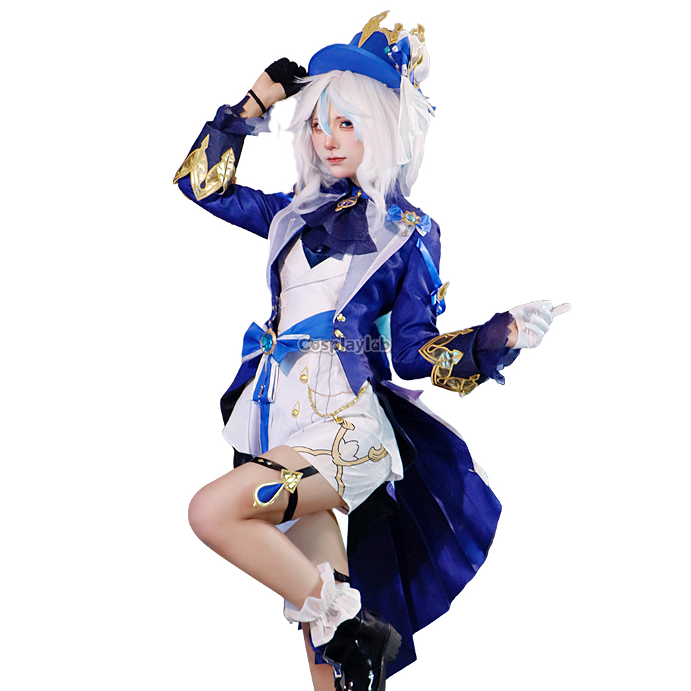 Genshin Impact Furina Focalors Cosplay Costume Suit