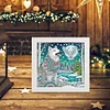 5D DIY Partial Special Shaped Drill Diamond Painting With Frame Kit Wolf Decor 19.2x19.2cm