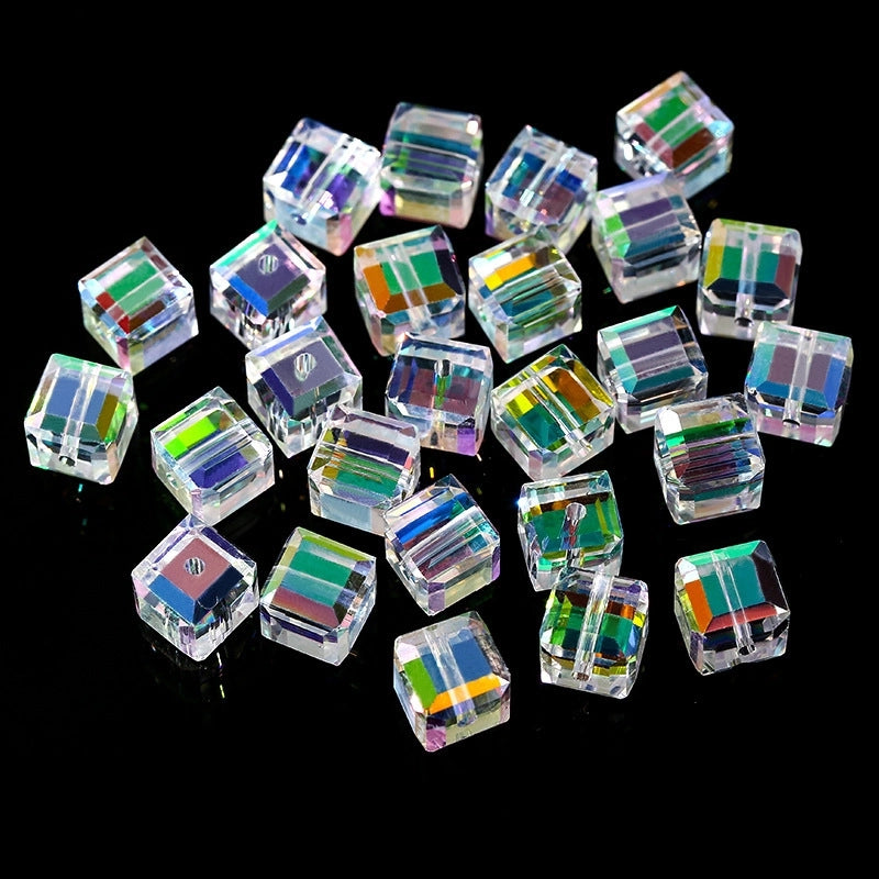 100 PCS/Package 50 PCS/Package Glass Solid Color Beads