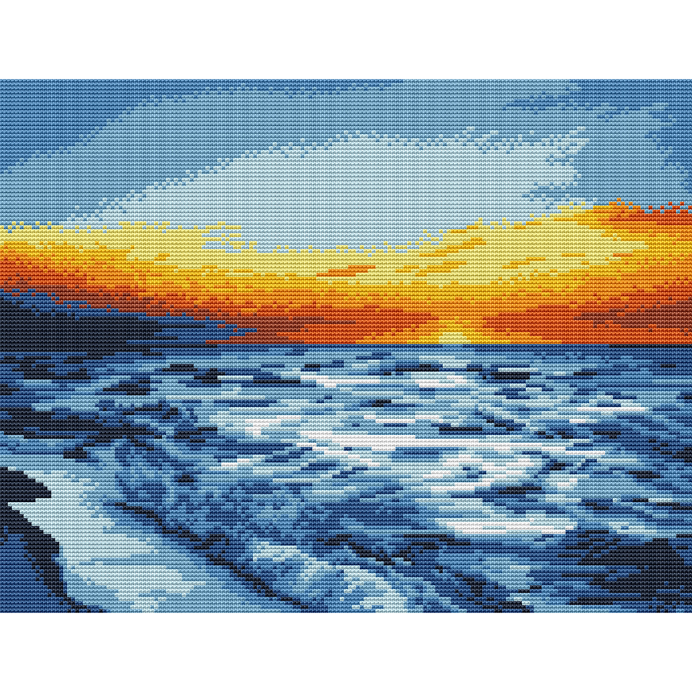 

Glow - 11CT Stamped Cross Stitch - 45*35CM, 501 Original