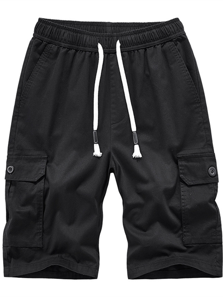 Summer New Work Shorts Men's Large Size Cotton Casual Pants Sports Five-minute Pants