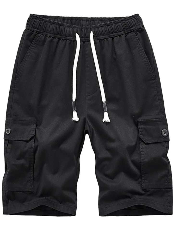 Summer New Work Shorts Men's Large Size Cotton Casual Pants Sports Five-minute Pants-JRSEE