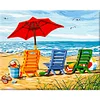 Coast Beach  | Full Square Diamond Painting Kits
