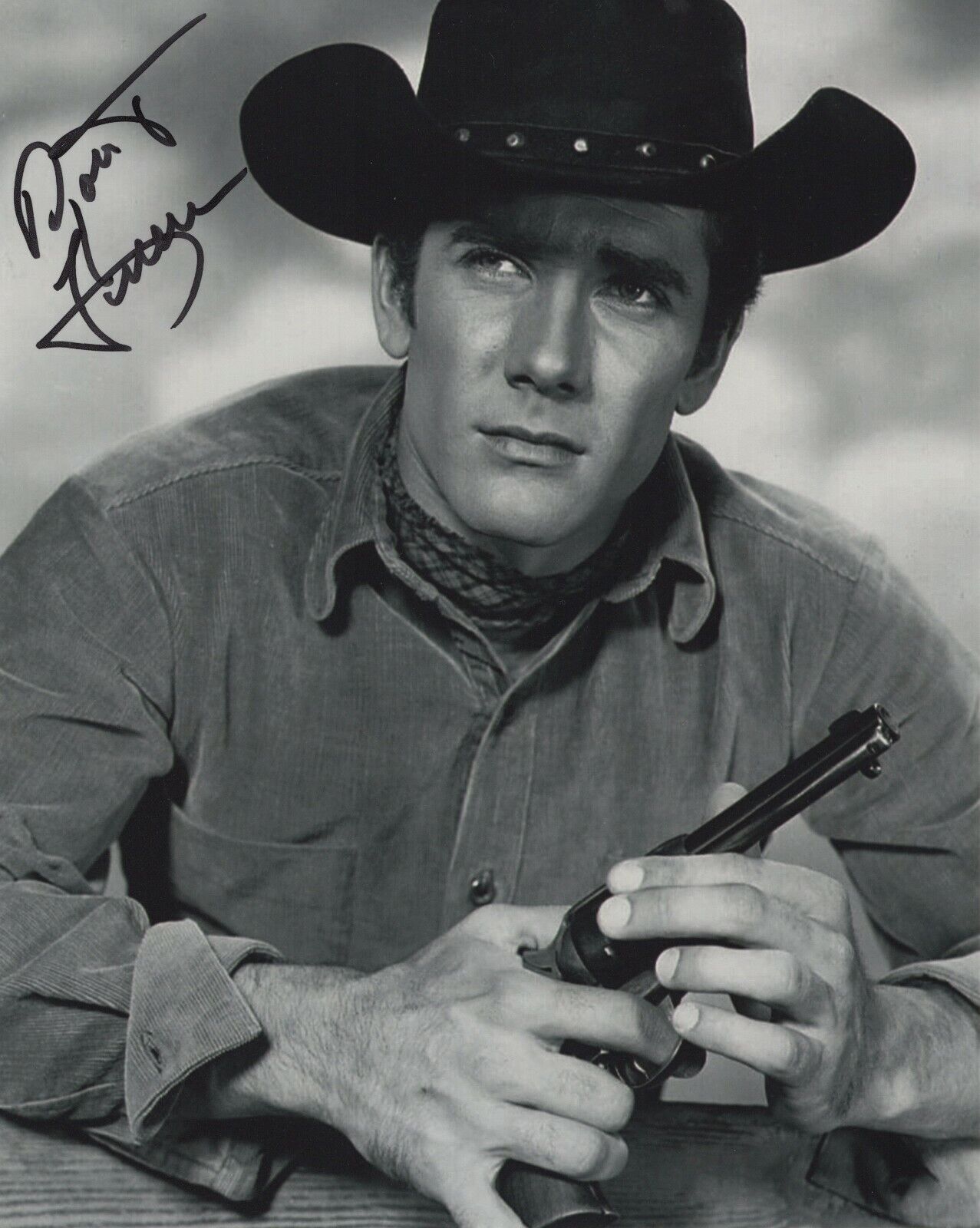 ROBERT FULLER SIGNED AUTOGRAPH 8X10 Photo Poster painting LARAMIE WESTERN