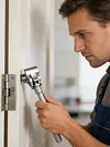 Door Hinge Adjustment Tool Adjustable Hinges Wrench Universal Fit for Interior & Exterior Doors Stainless Steel Door Hinge Tool for Sagging Doors