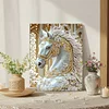 DIY Pearl Painting Horse for Home Wall Decor with Frame(30x40cm)