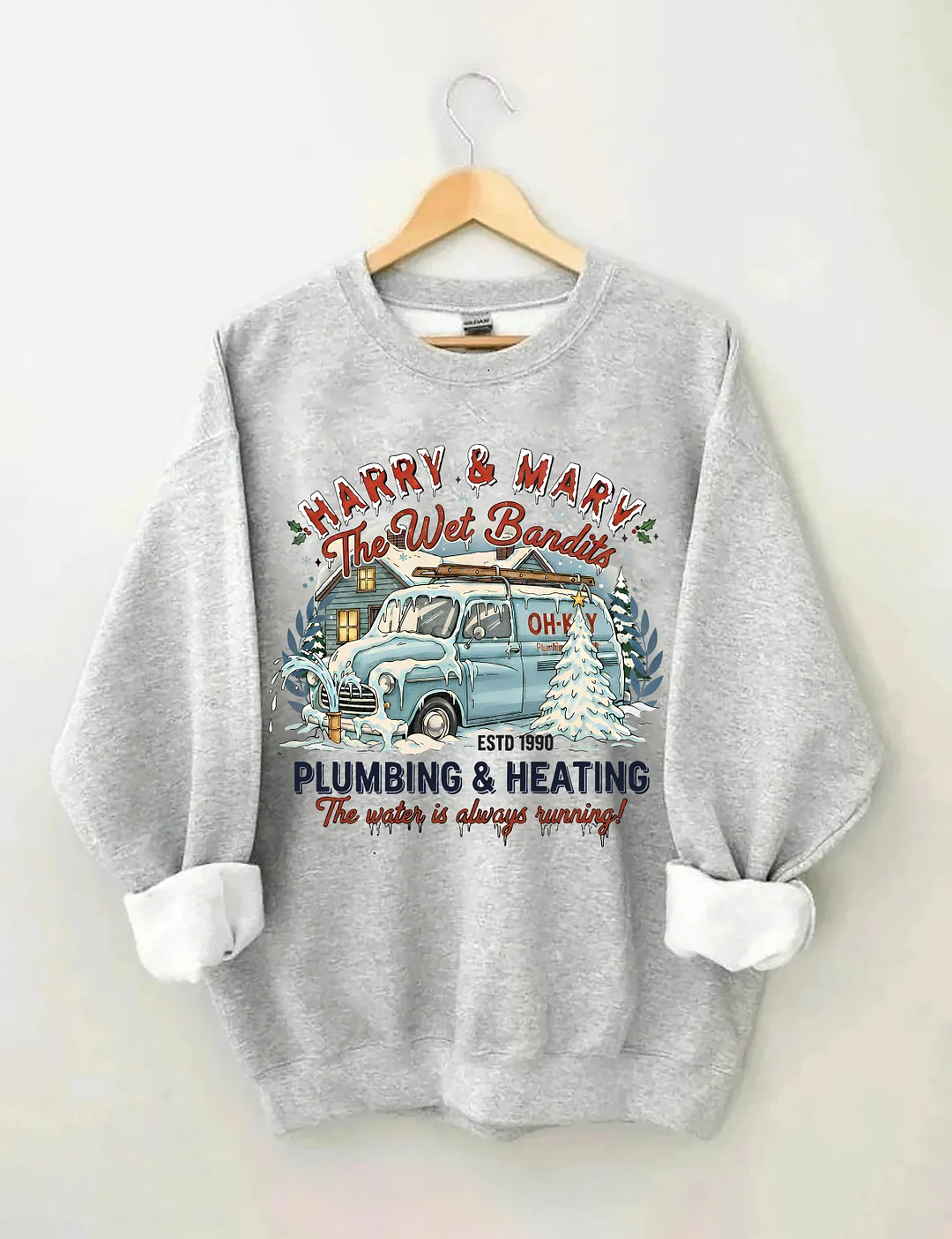 Happy & Mary The Wet Bandits Christmas Sweatshirt