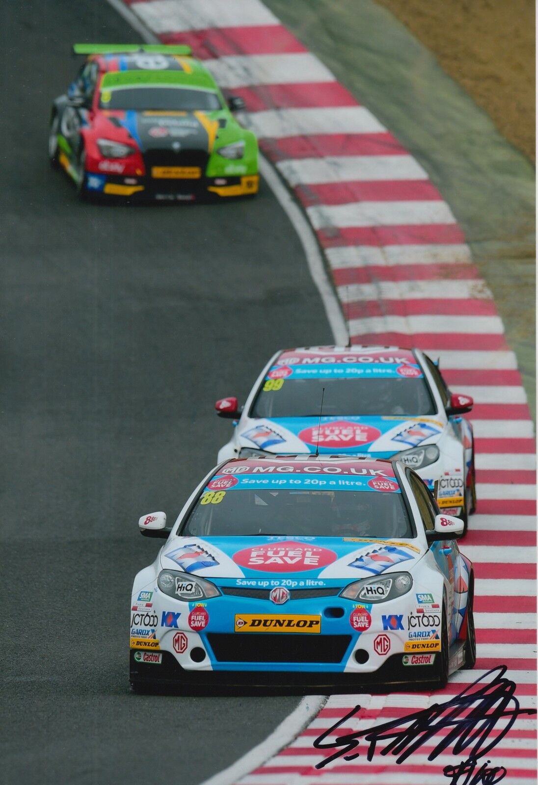 Sam Tordoff Hand Signed 12x8 Photo Poster painting MG 6 GT Touring Cars.