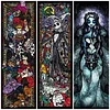(Multi-Style) Disney Stained Glass - 11CT Stamped Cross Stitch 30*90cm/11.81*35.43in(glass painting cross stitch)