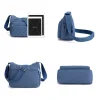 Sac messager &agrave; bandouli&egrave;re en nylon