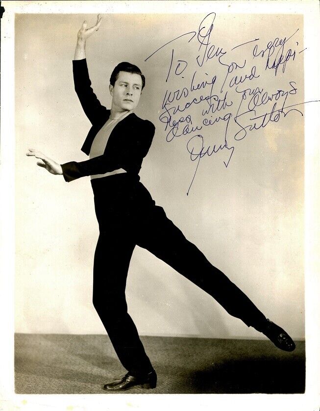 Dancer ???? SUTTON Vintage Signed Photo Poster painting