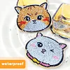 8pcs Cat Diamond Painting Acrylic Coasters