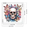 Diamond Painting-DIY Crystal Rhinestone Butterfly Skull(40x40cm)